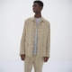 26SS真丝亚麻粗花呢格纹西装 AURALEE 夹克 NEP JACKET SILK LINEN
