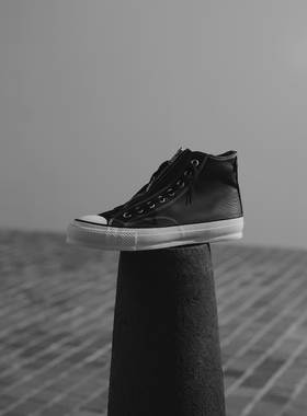 nonnative DWELLER TRAINER HI LEATHER 25SS 牛皮防水拉链运动鞋