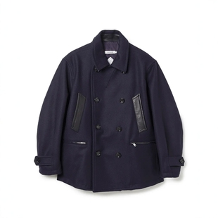 nonnative MARINER COAT MELTON 25AW 双层梅尔顿羊毛皮领风衣