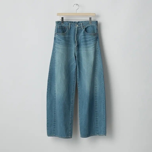 ssstein Deformation Wide Denim Jeans 25AW 水洗宽松弯刀牛仔裤