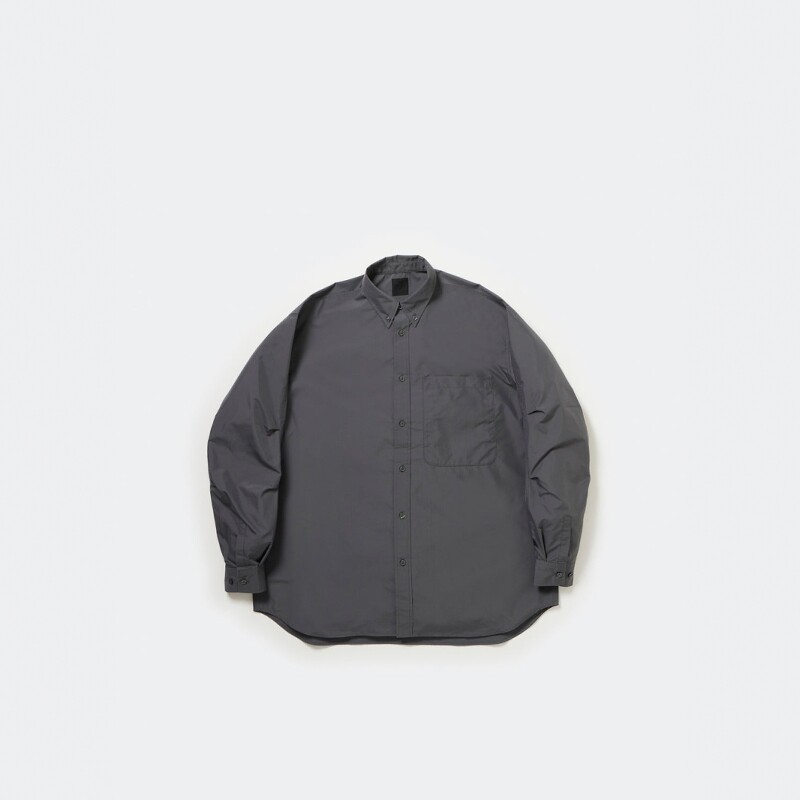 DAIWA PIER39 TECH BUTTON DOWN SHIRT L/S 25SS廓形口袋长袖衬衫