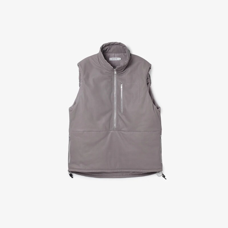 nonnative HIKER PULLOVER PUFF VEST 26SS 羊皮保暖半拉链马甲
