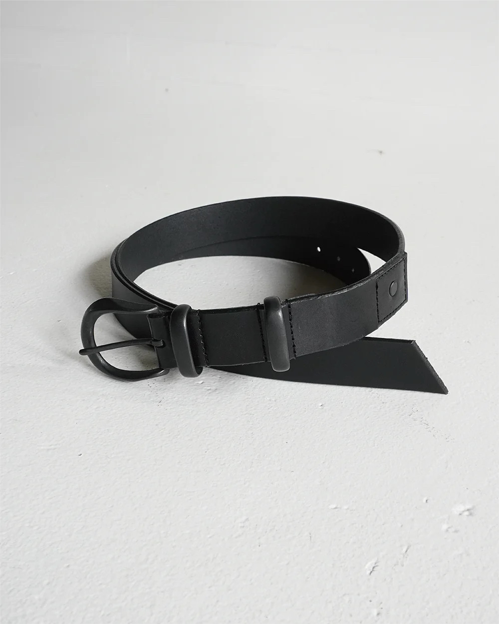 ANCELLM MESH/LEATHER BELT 24SS 日产编织皮带腰带
