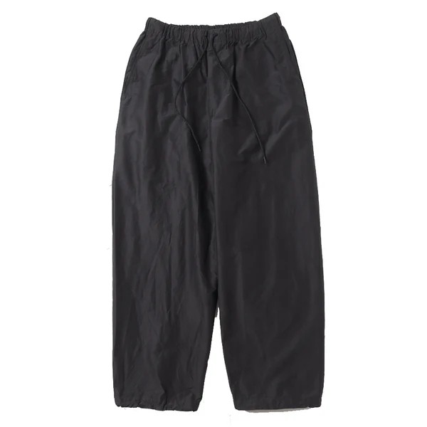marka COCOON WIDE EASY PANTS SILK 24AW 混纺抽绳锥形运动长裤