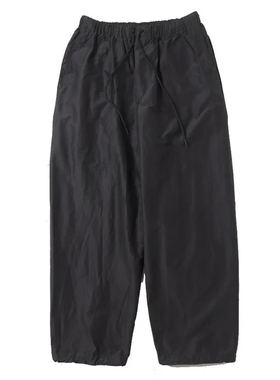 marka COCOON WIDE EASY PANTS SILK 24AW 混纺抽绳锥形运动长裤