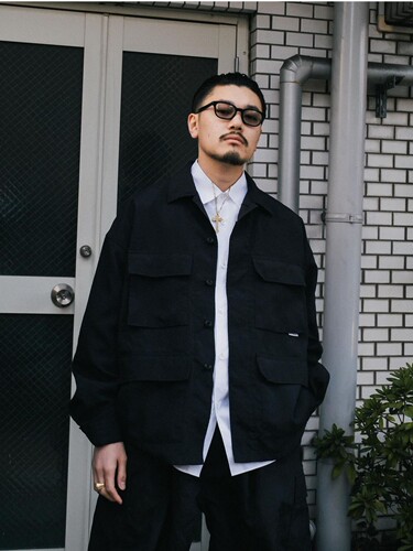 COOTIE四袋宽松休闲工装衬衫夹克