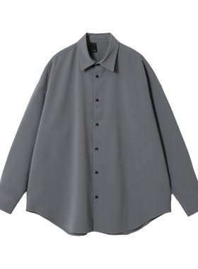 N.HOOLYWOOD DRESS SHIRT 24SS 日产混纺圆形剪裁宽松长袖衬衫