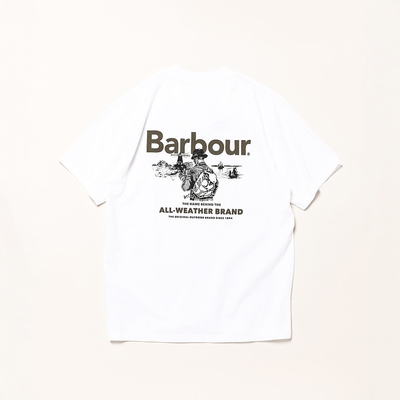 Barbour复古背后印花短袖T恤