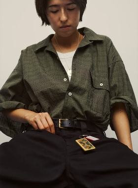 SEDAN ALL PURPOSE Dobby Open Collar Shirt 25SS 格纹短袖衬衫