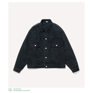 Black Type Denim Jacket 黑色水洗牛仔夹克 A.PRESSE 25AW 2nd