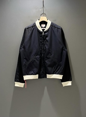 BEAMS JAPAN COTTON SILK CHAMBRAY BLOUSON25AW日产红绳棉丝夹克