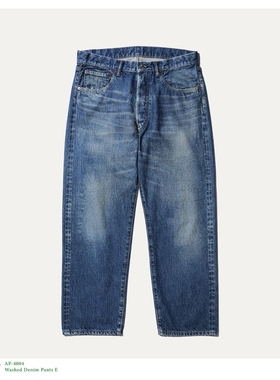 A.PRESSE Washed Denim Pants E 25SS 13oz复古水洗赤耳牛仔裤
