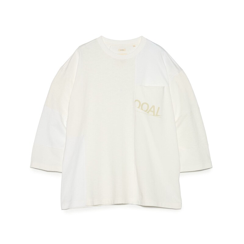 nanamica Patchwork Tee 26SS 宽松休闲有机棉印花刺绣短袖T恤