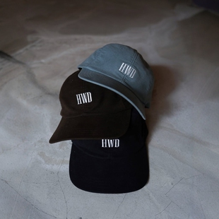 THE H.W.DOG&CO. WASHED SHALLOW CAP 25AW 狗牌刺绣高尔夫棒球帽