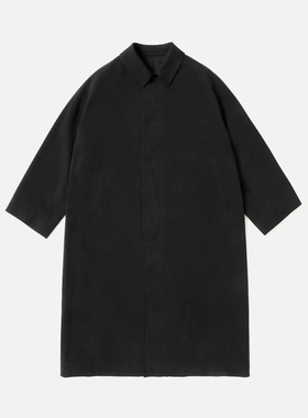 A.PRESSE Washed Balmacaan Coat 26SS 水洗真丝巴尔马肯风衣外套