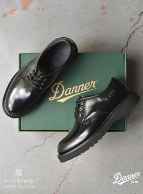 N.HOOLYWOOD × DANNER POSTMAN 24AW 联名三孔牛皮邮差休闲皮鞋