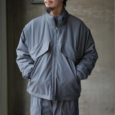 N.HOOLYWOOD军事线宽松棉服夹克
