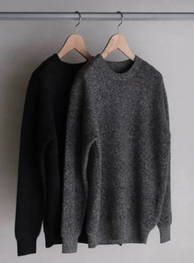 BATONER CASHMERE FOX CREW NECK 25AW 克什米尔羊绒圆领针织衫