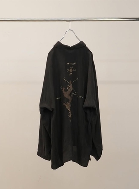 ANCELLM EMBROIDERED SOUVENIR SHIRT 26SS 铜氨丝龙刺绣长袖衬衫
