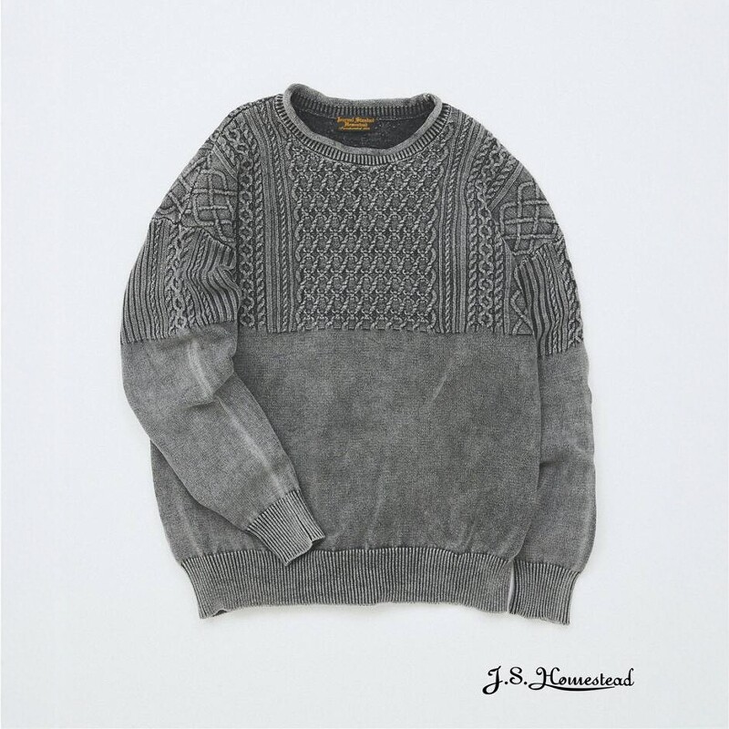 J.S.Homestead复古水洗针织衫
