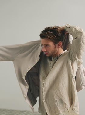 nonnative STRANGER L/S SHIRT LINEN OXFORD 25SS 亚麻长袖衬衫