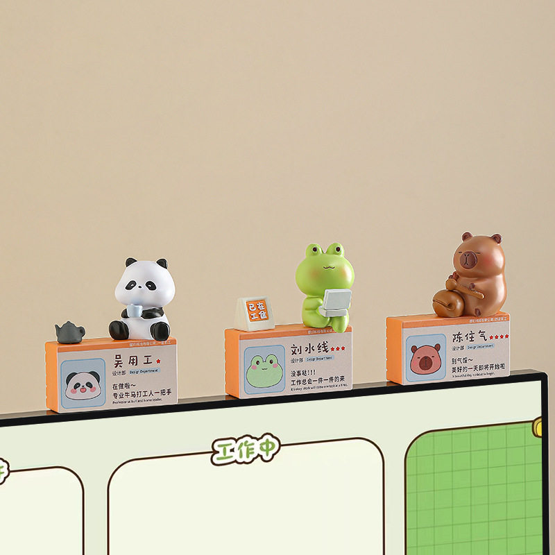上班摸鱼办公室桌面系装饰女生工位好物打工人情绪稳定小摆件