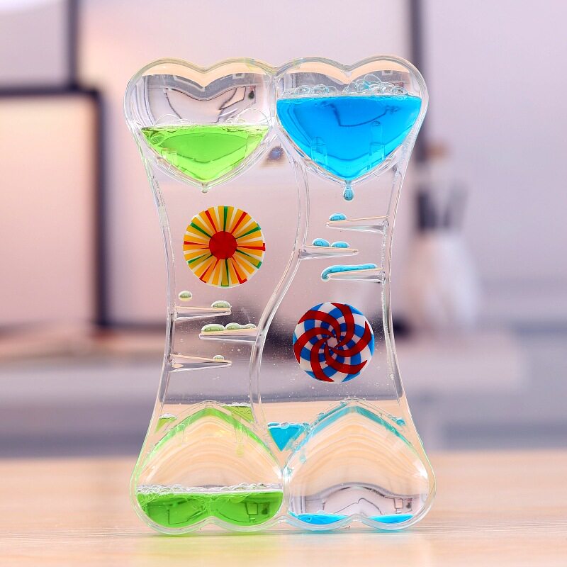 网红潮流油滴油漏沙漏水滴液体减压发呆神器计时器摆件梦幻礼物