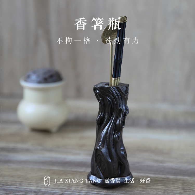 手工根雕香瓶炉瓶三事灰押箸瓶