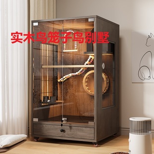 鹦鹉保温箱幼鸟风暖冬季繁殖育雏实木鸟笼手养牡丹玄凤宠物恒温箱