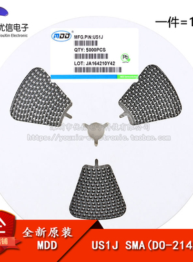 原装正品 US1J SMA(DO-214AC) 1A/600V贴片超快恢复二极管 (10只)
