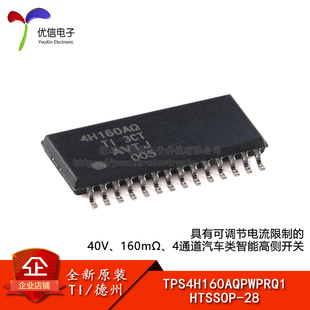 原装TPS4H160AQPWPRQ1 HTSSOP-28 有可调节电流限制 智能高侧开关