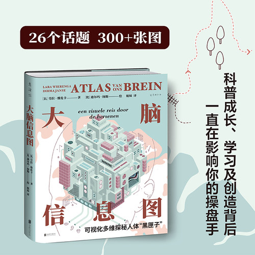 大脑信息图：可视化多维探秘人体“黑匣子”3D版人类大脑运行原理与使用图解。26个话题，300+张图，科普成长、学习及创造