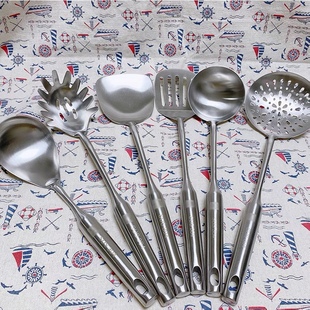 外贸304不锈钢锅铲大勺大捞饭勺面捞煎铲厨房专用