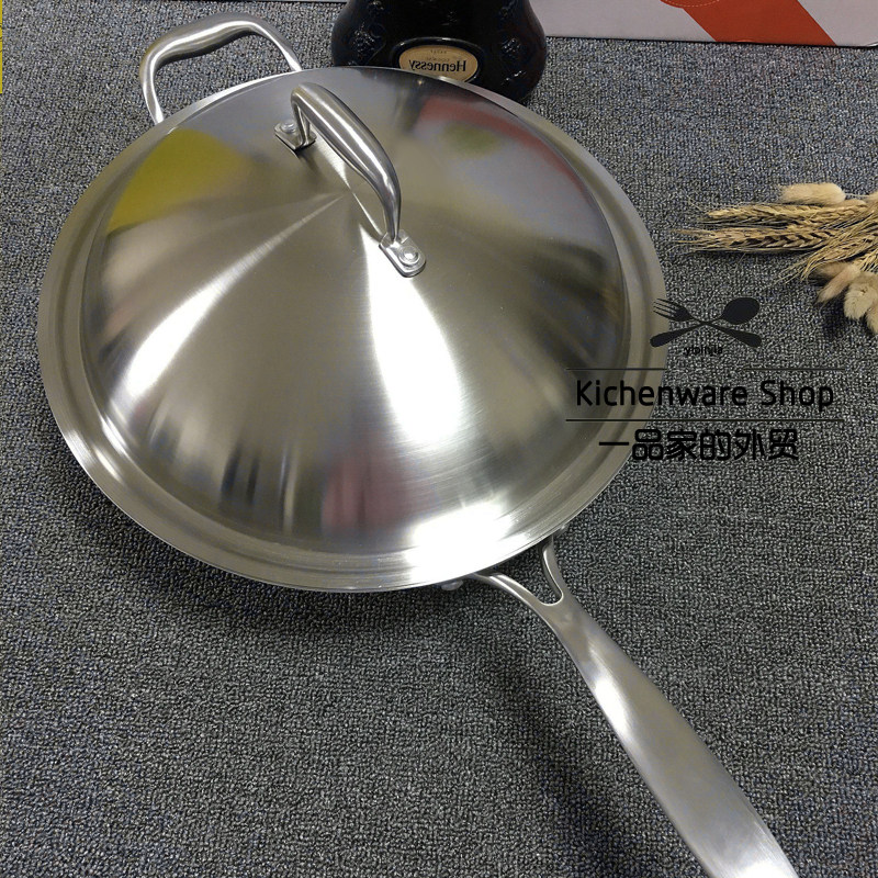 德国外贸炒锅304不锈钢厨房通用