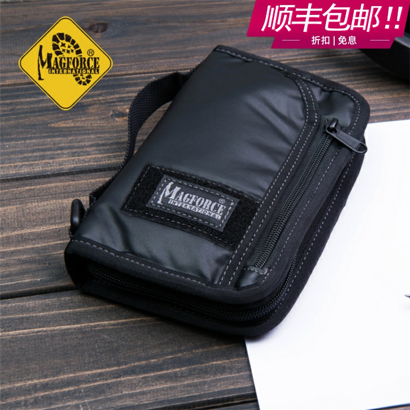 麦格霍斯 EDC证件护照袋手机大钱包手包 500D胶黑MAGFORCE 0828