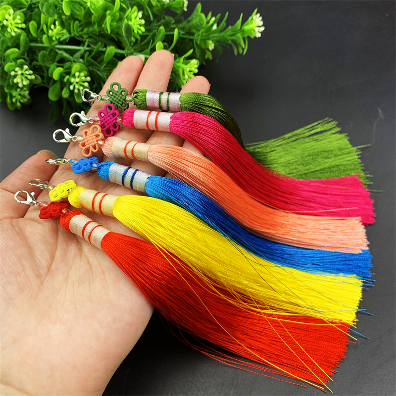 龙虾扣长流苏穗古风挂饰手工配件