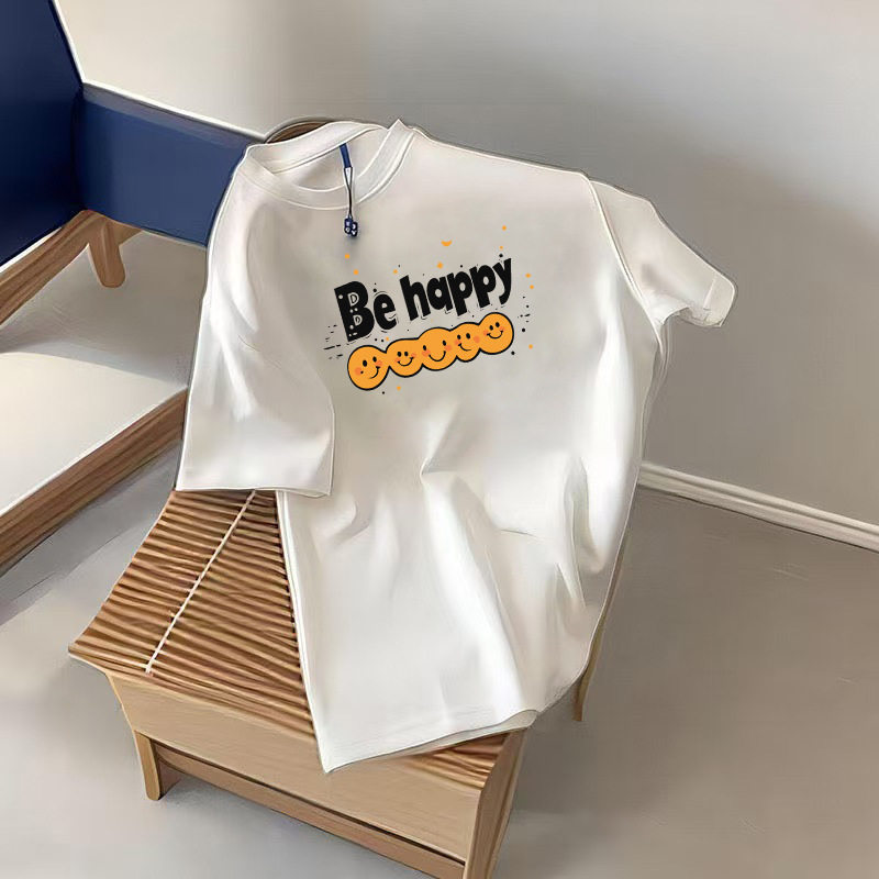 2026新款纯棉短袖T恤女装夏季宽松潮流印花时尚百搭上衣