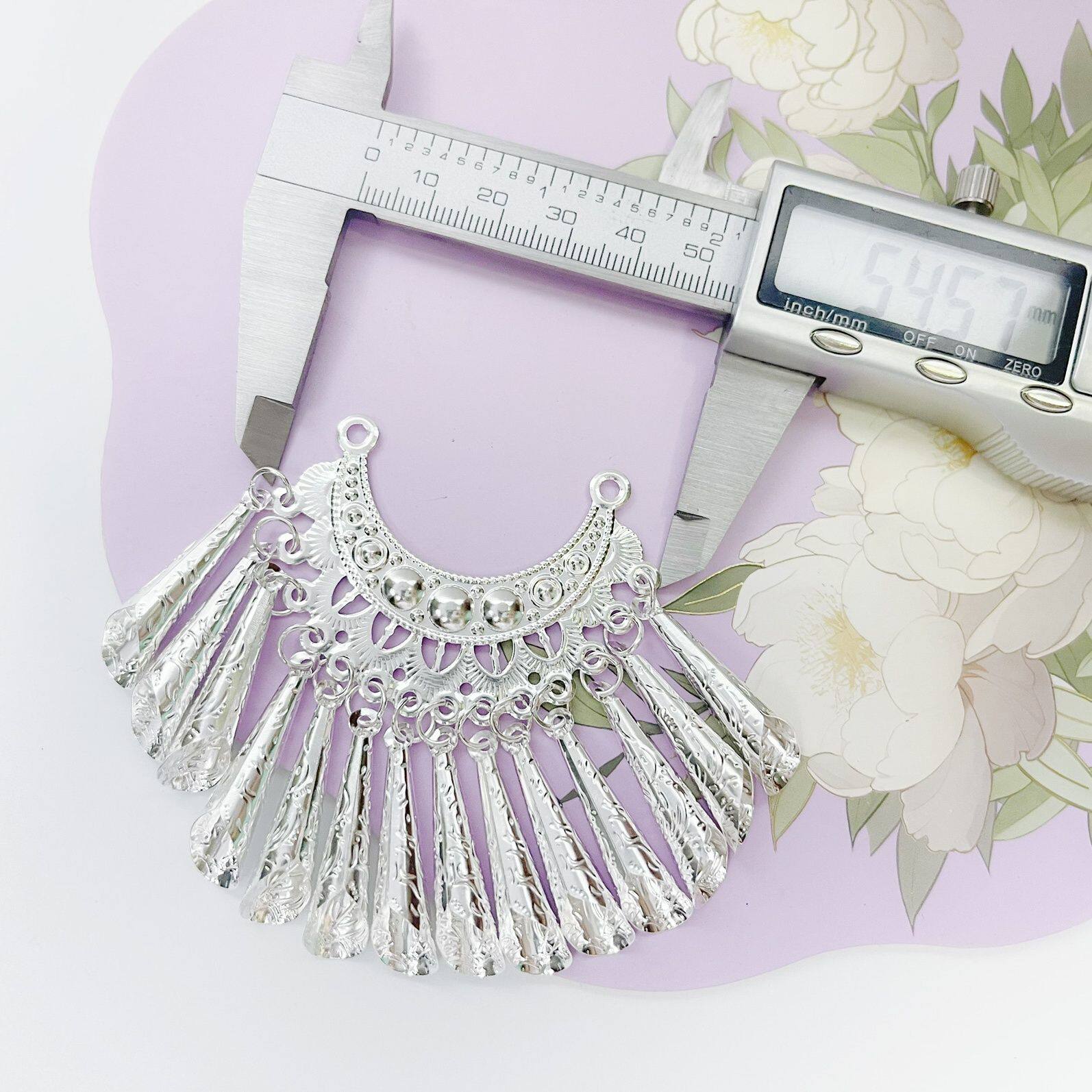 【10个装】苗族银饰饰品吊坠项链苗寨民族风个性舞蹈广西儿童流苏