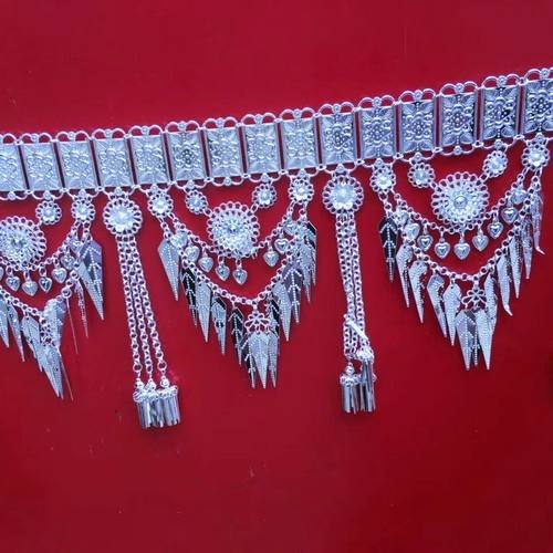 银饰腰链各种各样,特色工艺,瑶族特色工艺侗族爆款新款演出头饰