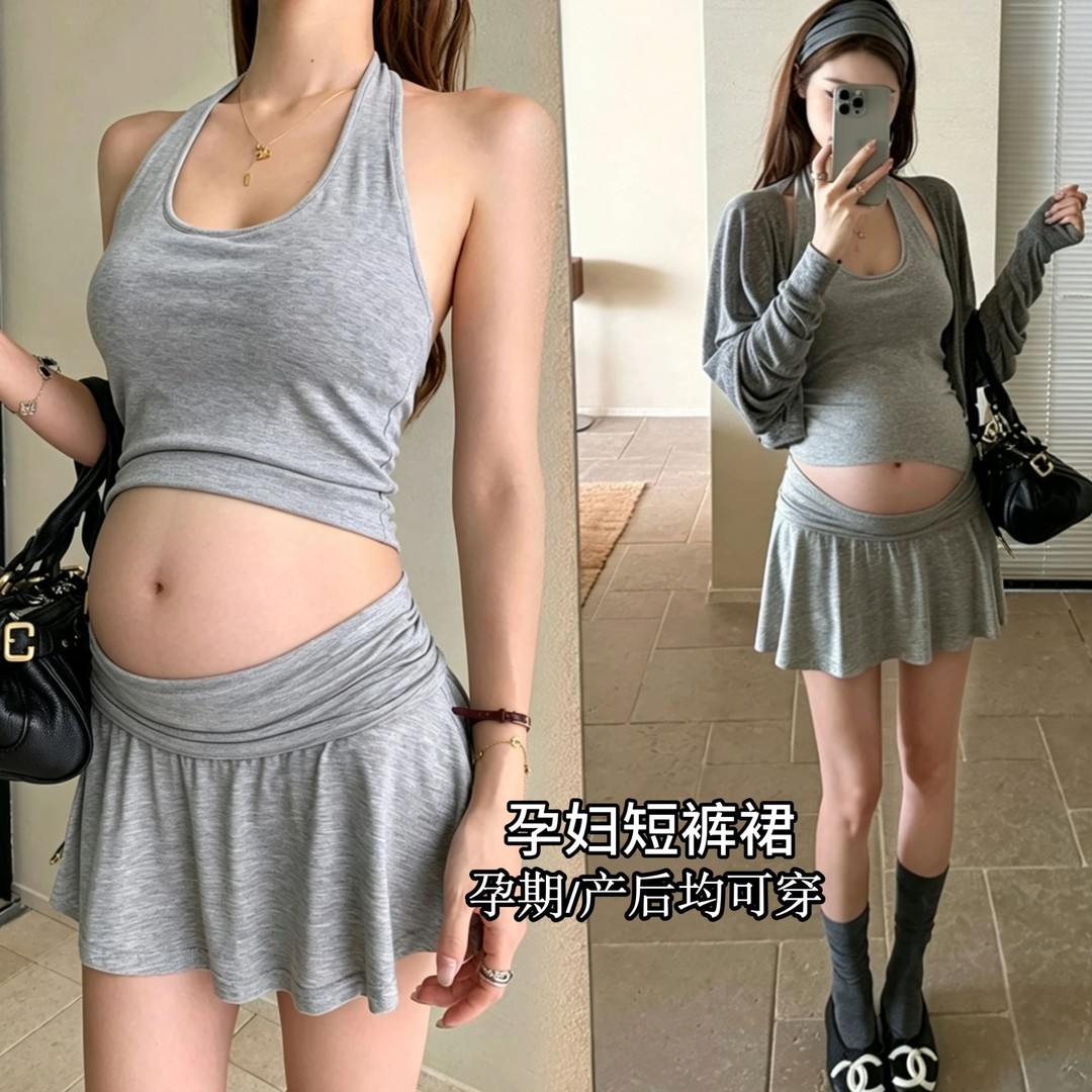 【防走光设计】孕妇夏季a字半裙