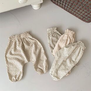 宝宝防蚊裤夏季薄款男童休闲长裤儿童睡裤女童灯笼裤夏天婴儿裤子