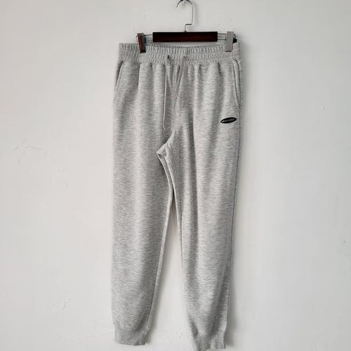 5款日单春秋季简约运动风灰色束脚休闲裤男女宽松抽绳卫裤