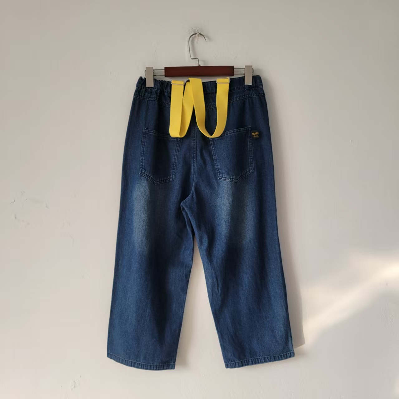 5款日系春秋季纯色长裤女季高腰松紧腰舒适柔软背带裤裤子