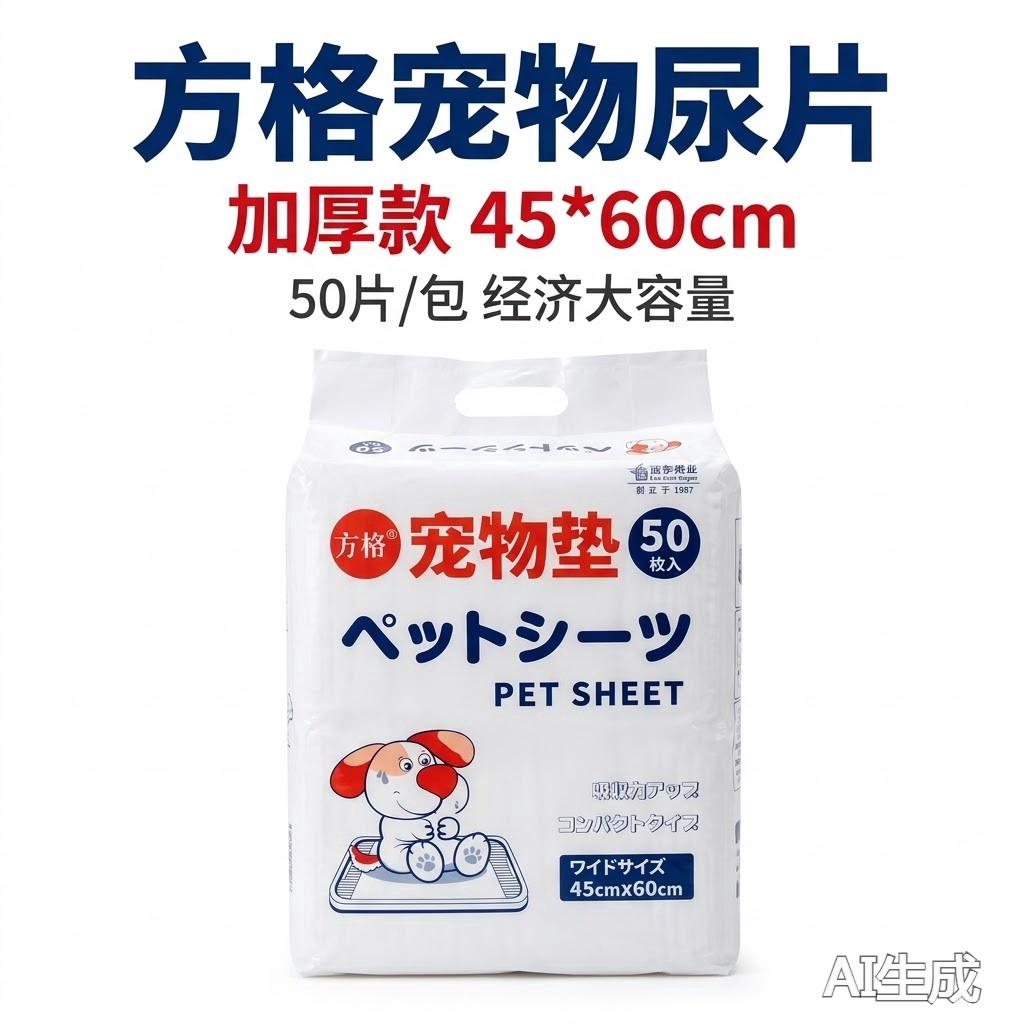 方格 远东加厚款宠物垫训导尿垫防水狗狗垫子33*45 45*60 60*90