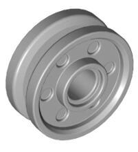 乐高式小颗粒科技散件 18x8mm轮毂 大滑轮 兼容乐高56902 6044729