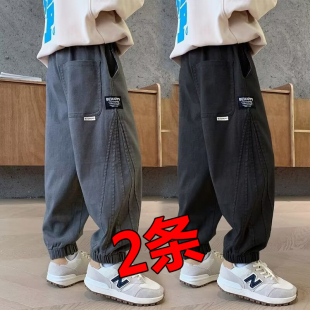子2024新款 秋款 中大童春秋季 儿童装 束脚休闲裤 裤 运动长裤 男童秋装