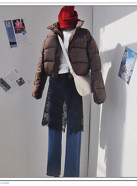 24春原创设计一片式系带蕾丝屁帘罩裙围裙叠穿半身裙透视轻薄花朵