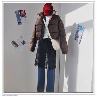 24春原创设计一片式 系带蕾丝屁帘罩裙围裙叠穿半身裙透视轻薄花朵