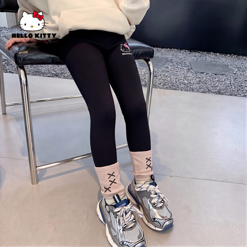 HelloKitty凯蒂猫女童秋季打底裤2026款洋气修身洋气舒适打底裤