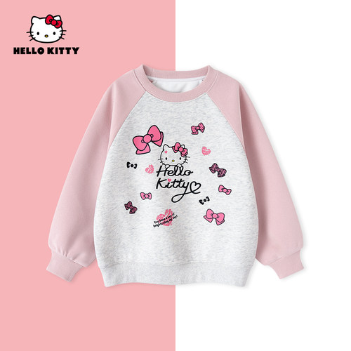 HelloKitty春季新款女童装休闲2025春款上衣女宝卫衣AC5123YN023